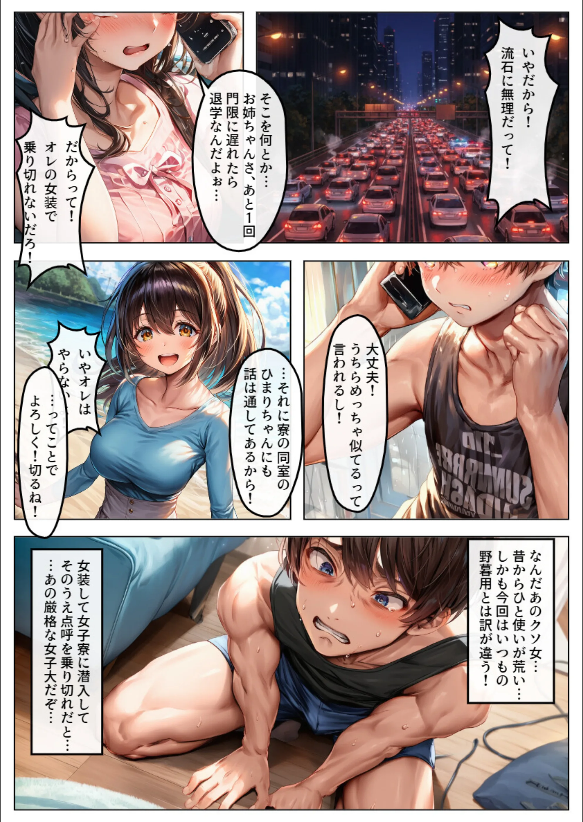 巨乳JDが集う女子寮に女装して潜入！男はボク一人でハーレムSEX（1）（単話）【モザイク版】